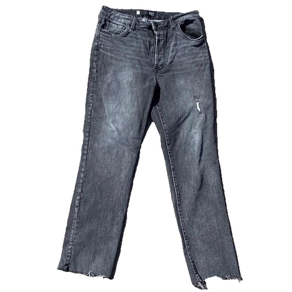 Kut From The Kloth Women's Size 10/32x28 Jeans Rosa‎ Ankle Vintage Straight Gray